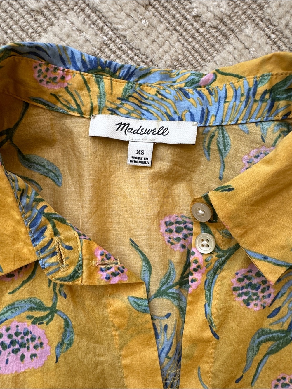 Madewell Button Front Top - Picture 2 of 7